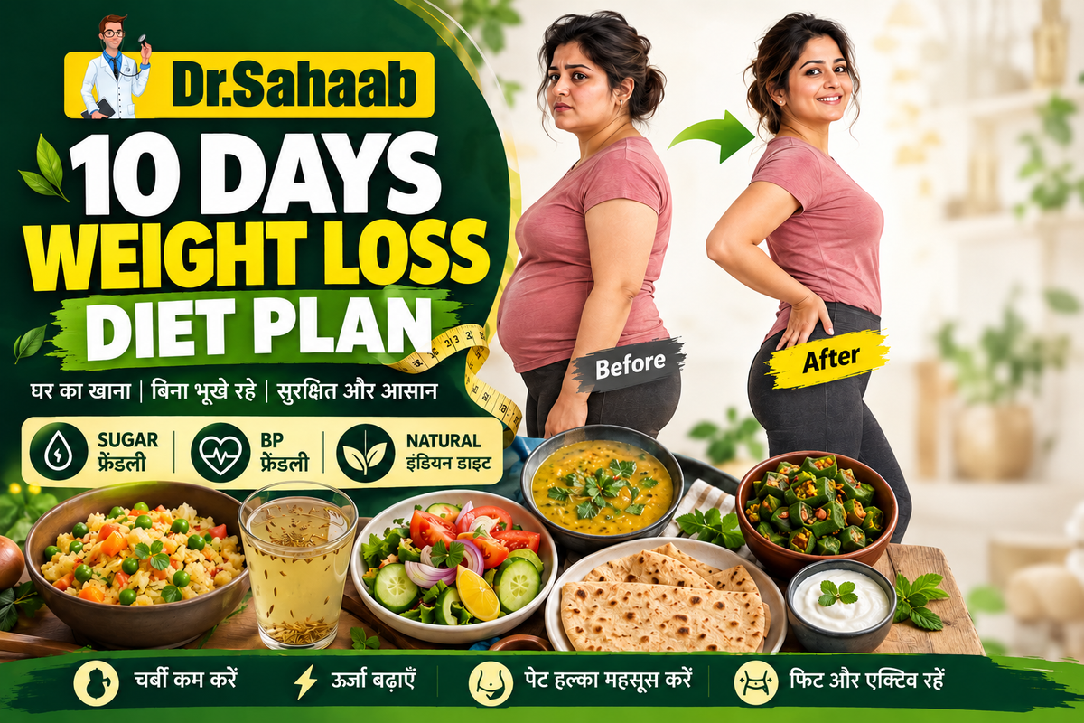 Dr Sahaab | 10 Days Weight Loss Diet Plan